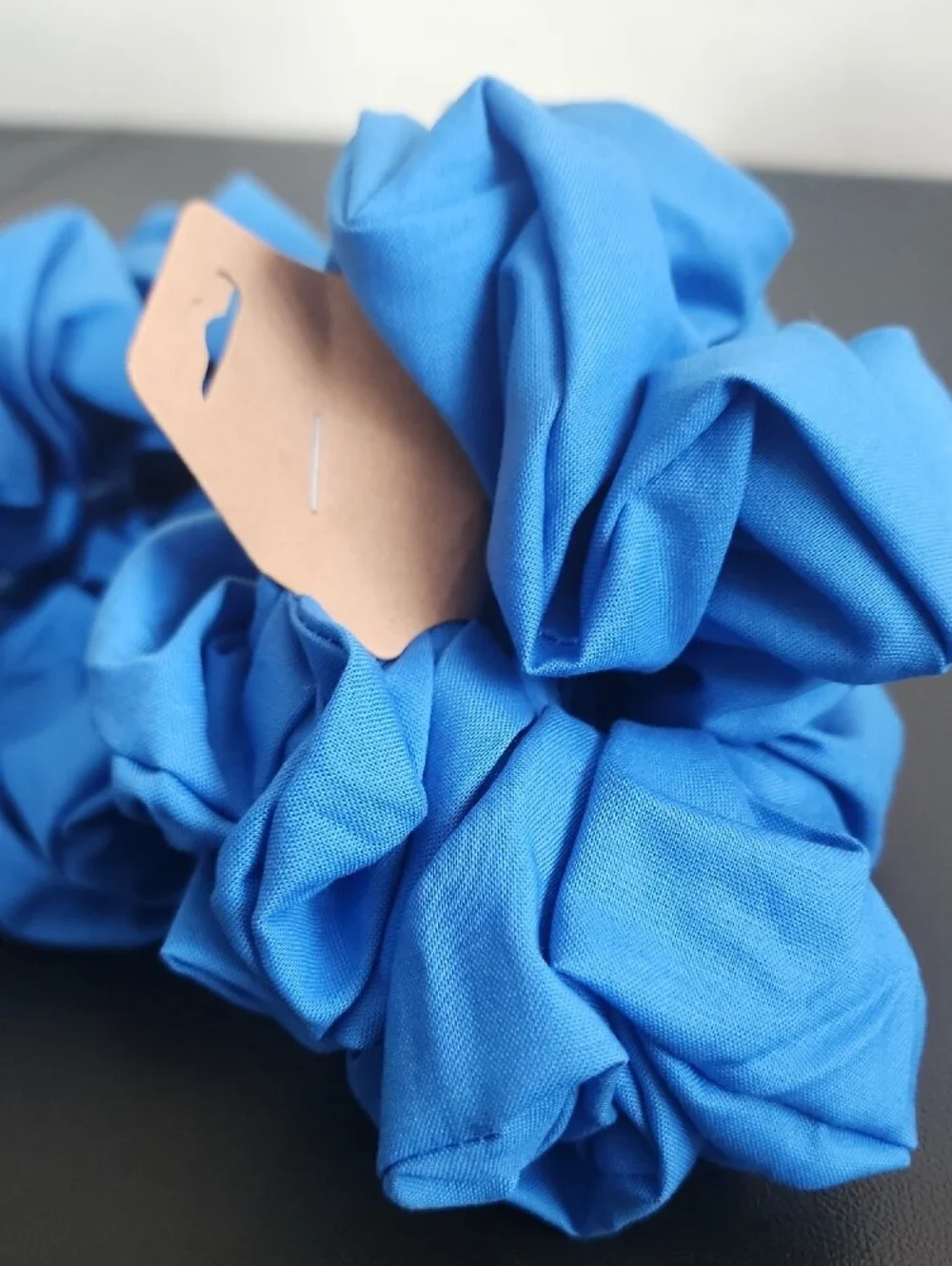 Blue Fabric Hair Scrunchie - Women’s Hair Accessory